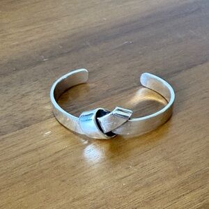 Silver Knot Cuff Bracelet Philippe Audibert Paris